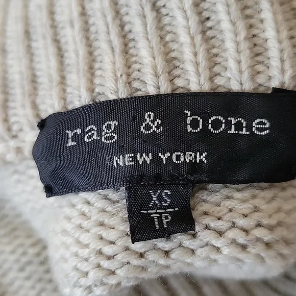 Rag & Bone Phyllis Mock Turtleneck Wool and Cashmere Blend Sweater - Picture 10 of 16